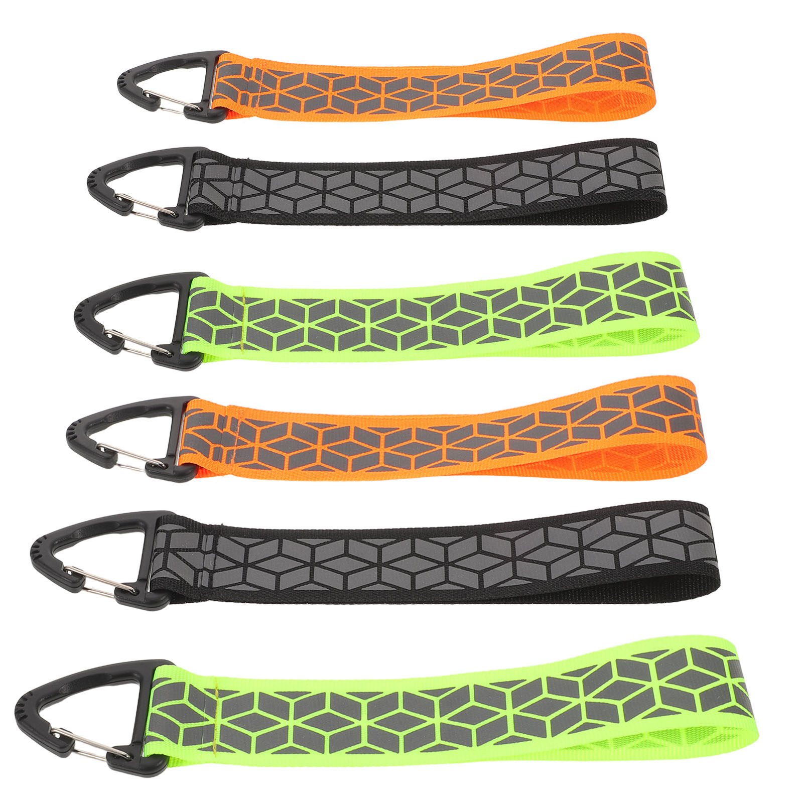 Running Visibility Gear - 6 unidades de tiras reflectantes, llaveros