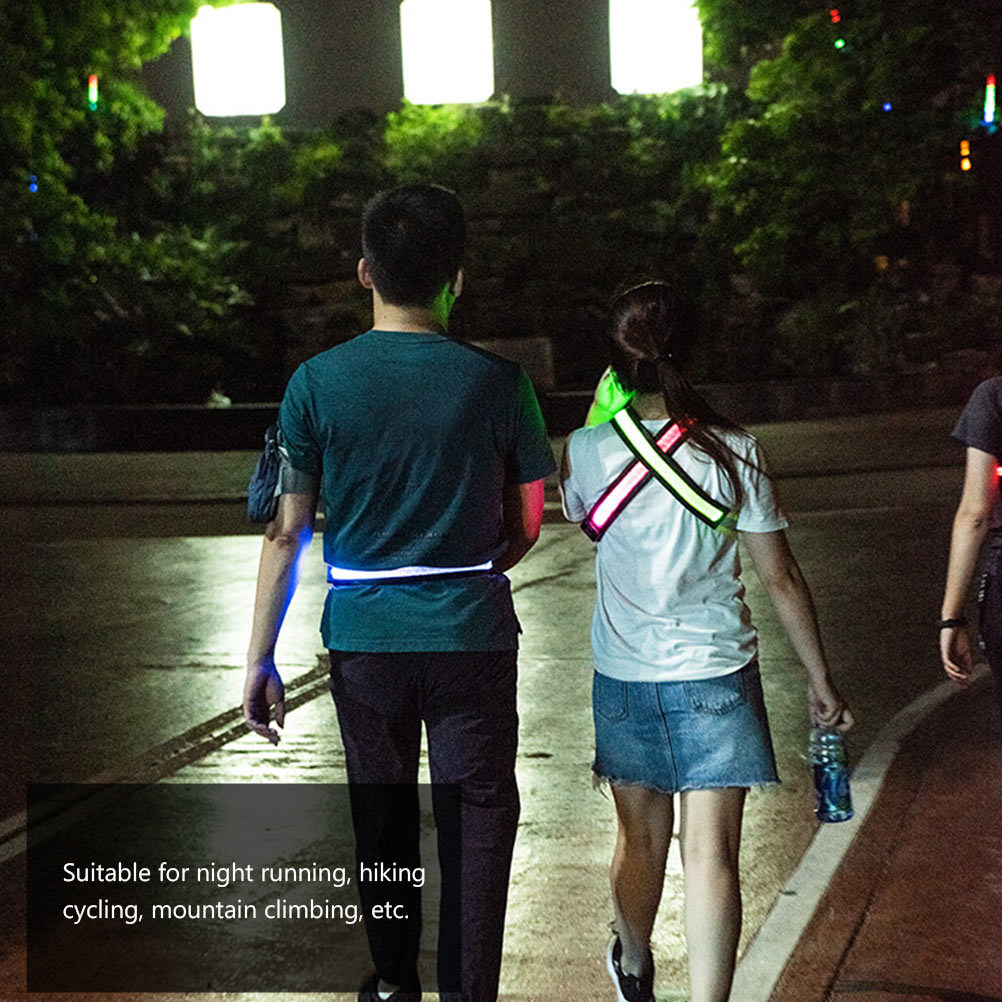 Running Visibility Gear - Cinturón reflectante para correr con luces