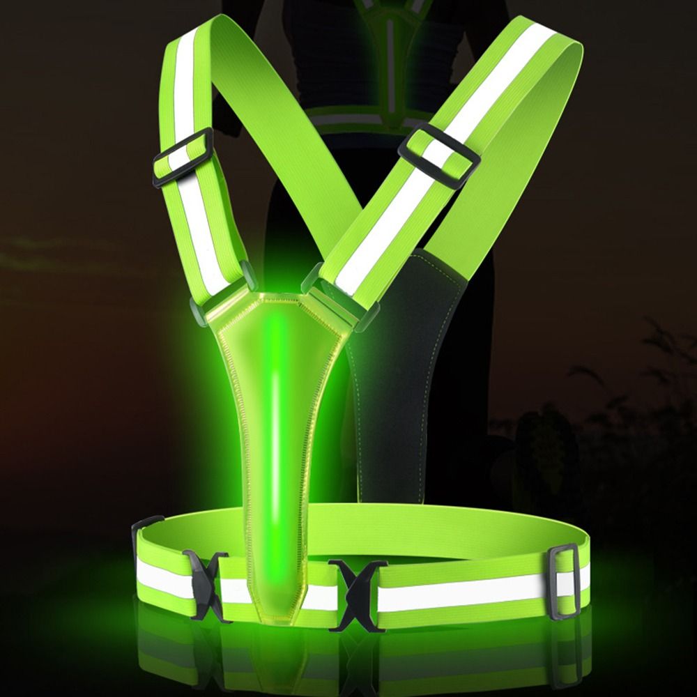 Chaleco reflectante LED recarg - Running Visibility Gear reseña y precio