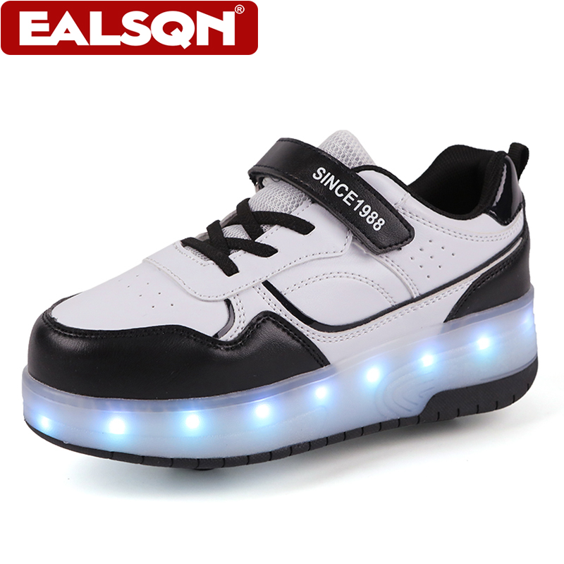 Nuevos patines con ruedas LED  - Running Shoes Men reseña y precio
